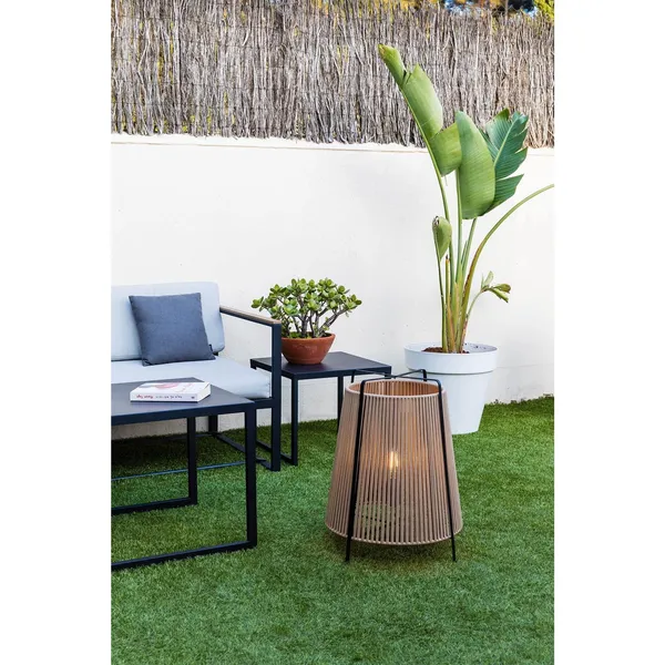Faro Akane Exterior Beige/ Mate Negro – Lámpara de pie — imagen 3