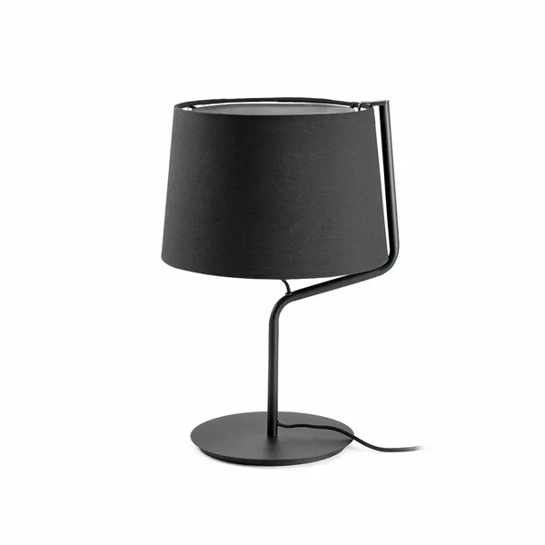 BERNI Lámpara de Mesa Negro
