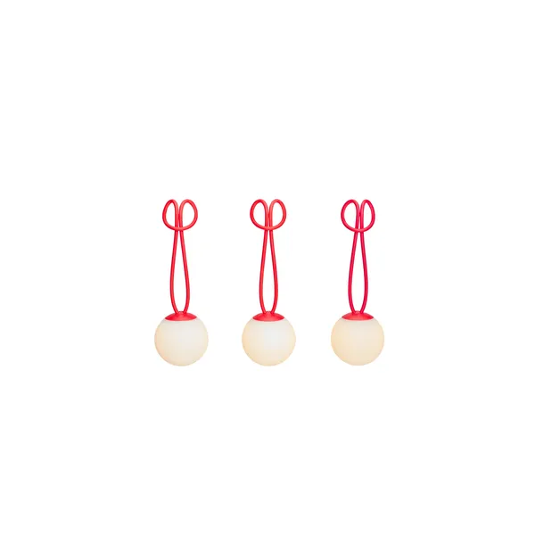 Fatboy Bolleke Mini Portátil, Juego de 3 , Rojo – Lámpara — imagen 8