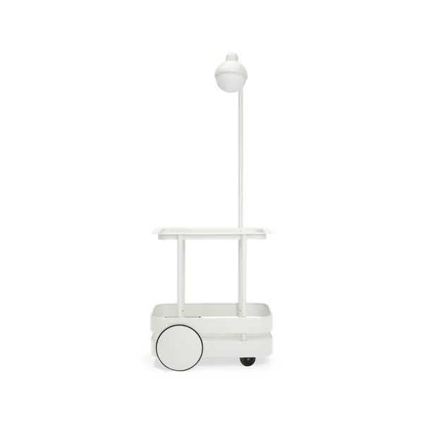 Carro Jolly Trolley Con Lámpara Gris Claro