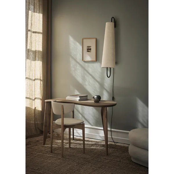 Ferm Living Ancora 100 Negro/Color Madera Natural – Lámpara de pared — imagen 4