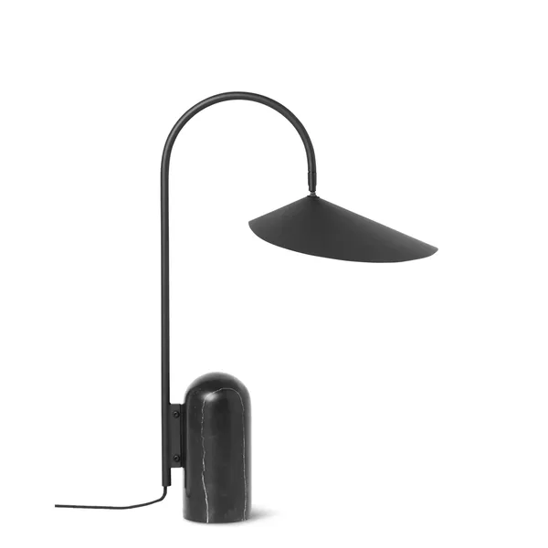 Arum Lámpara de Mesa Negro