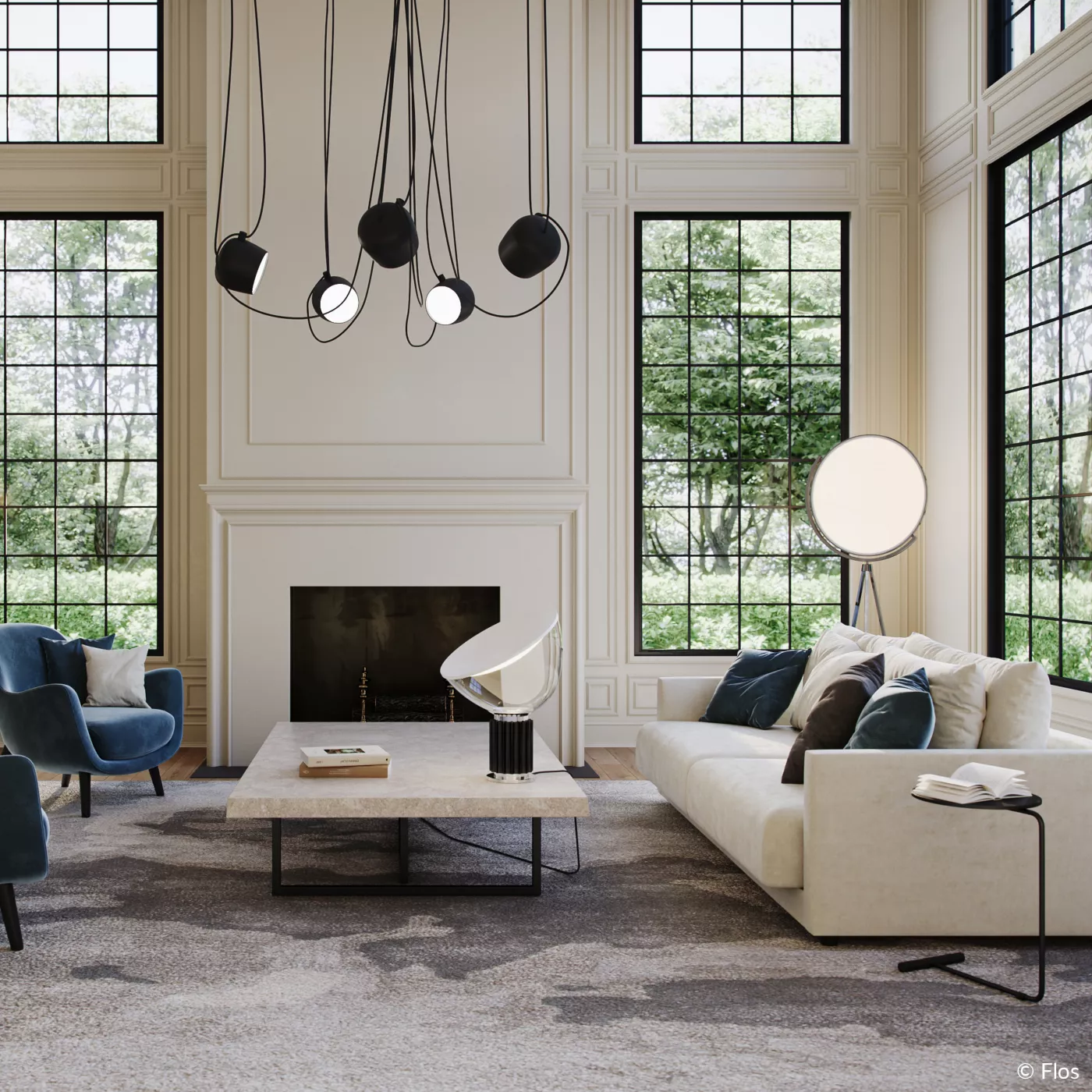 Flos Aim Sospensione Led 5 focos — imagen 4