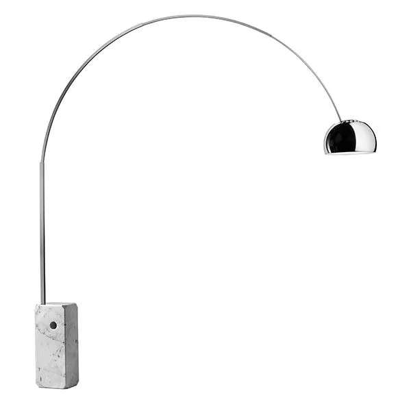 Arco Lámpara de Pie Incorporada LED y Dimmer