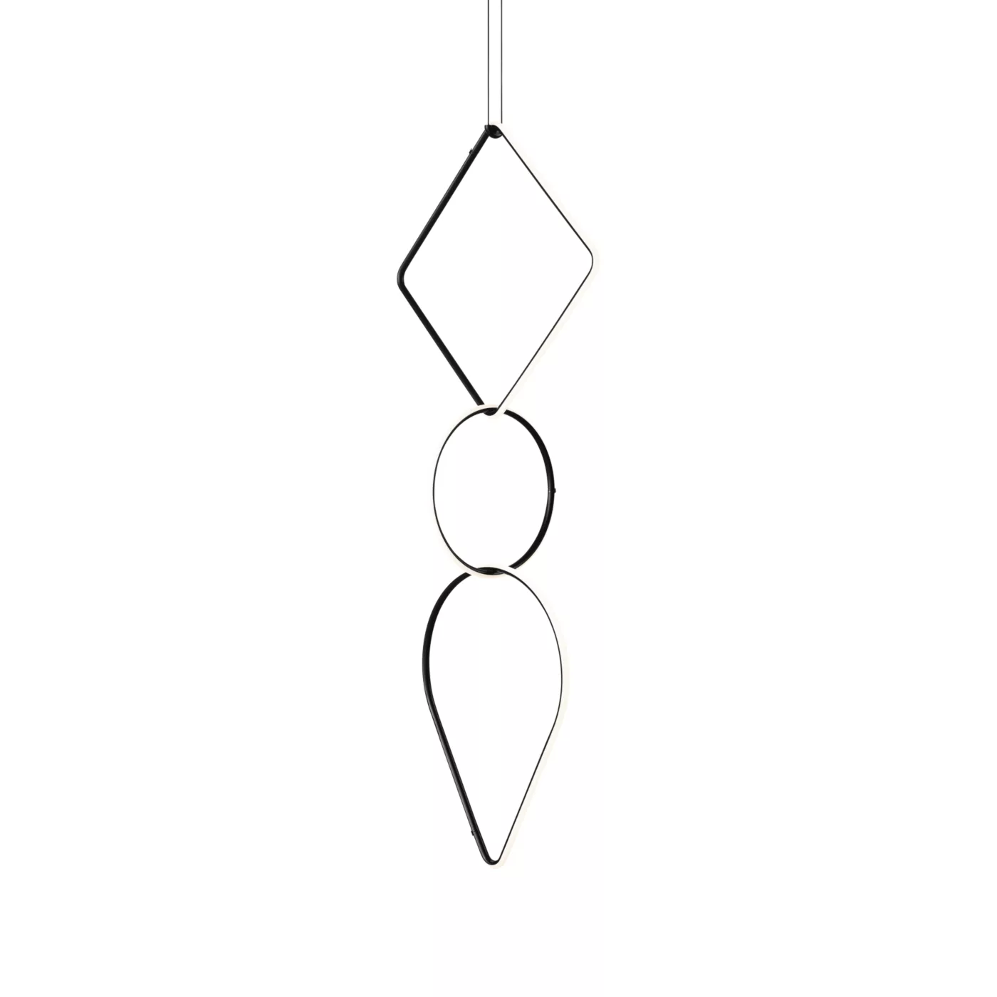 Flos Arrangements LED Square L + Round S + Drop Up