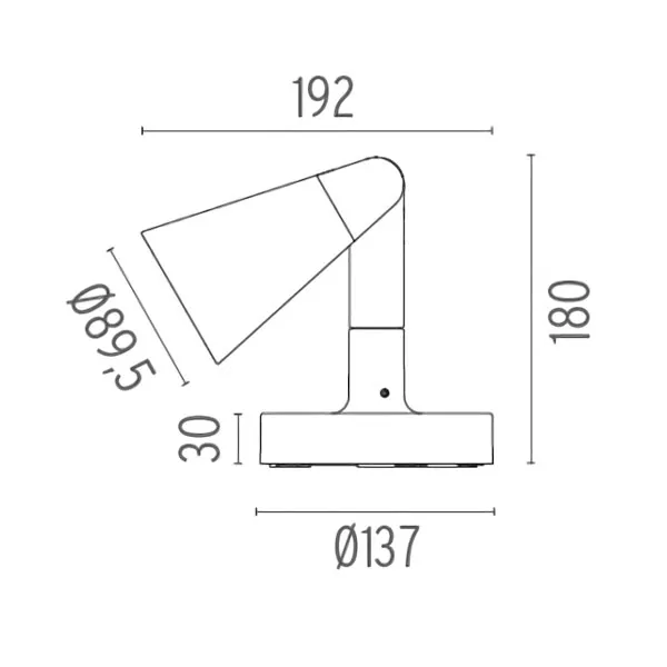 Flos Belvedere Spot F1 Gris – Lámpara exterior — imagen 2