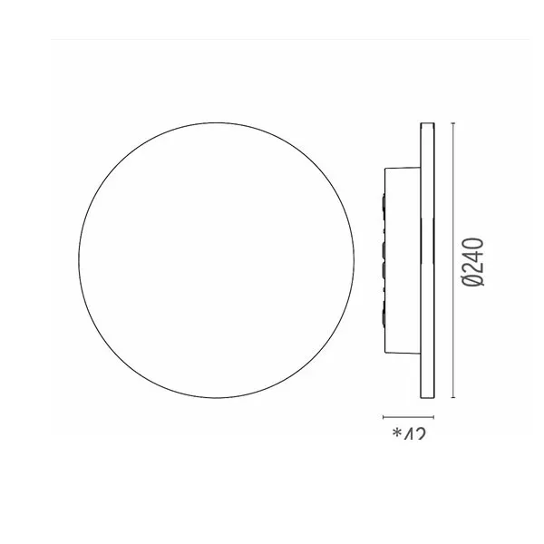 Flos Camuflaje 240 mm Hormigón – Lámpara exterior — imagen 3