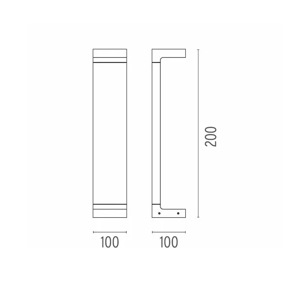 Flos Casting C 100 H 500 Marrón – Lámpara exterior — imagen 2