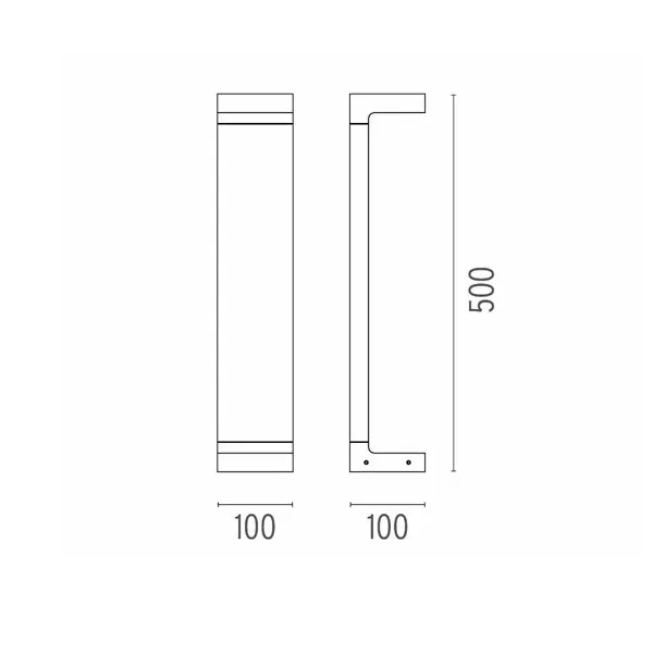 Flos Casting C 100 H 700 Gris – Lámpara exterior — imagen 3