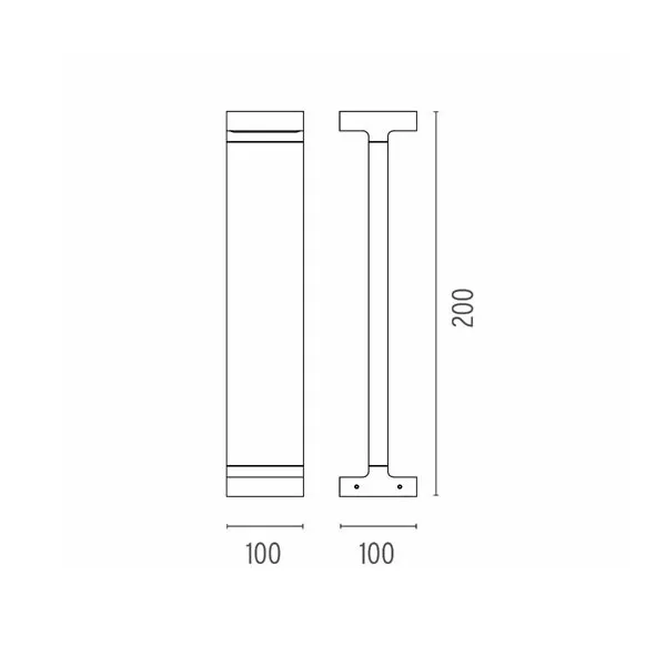 Flos Casting T 100 H 200 Marrón – Lámpara exterior — imagen 2