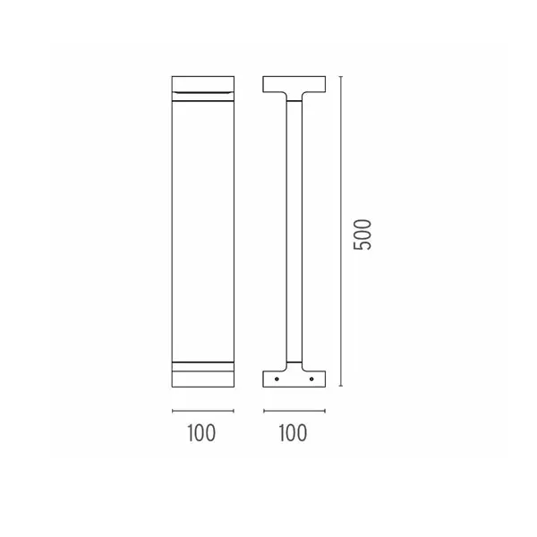 Flos Casting T 100 H 500 Marrón – Lámpara exterior — imagen 2