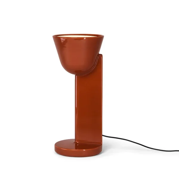 Céramique Up Lámpara de Mesa Rojo Óxido