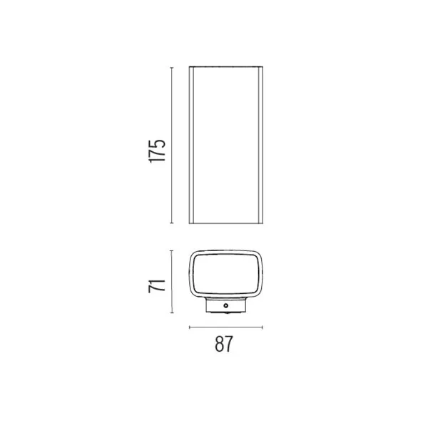 Flos Climber UP&Down 87 iluminación exterior negra — imagen 2