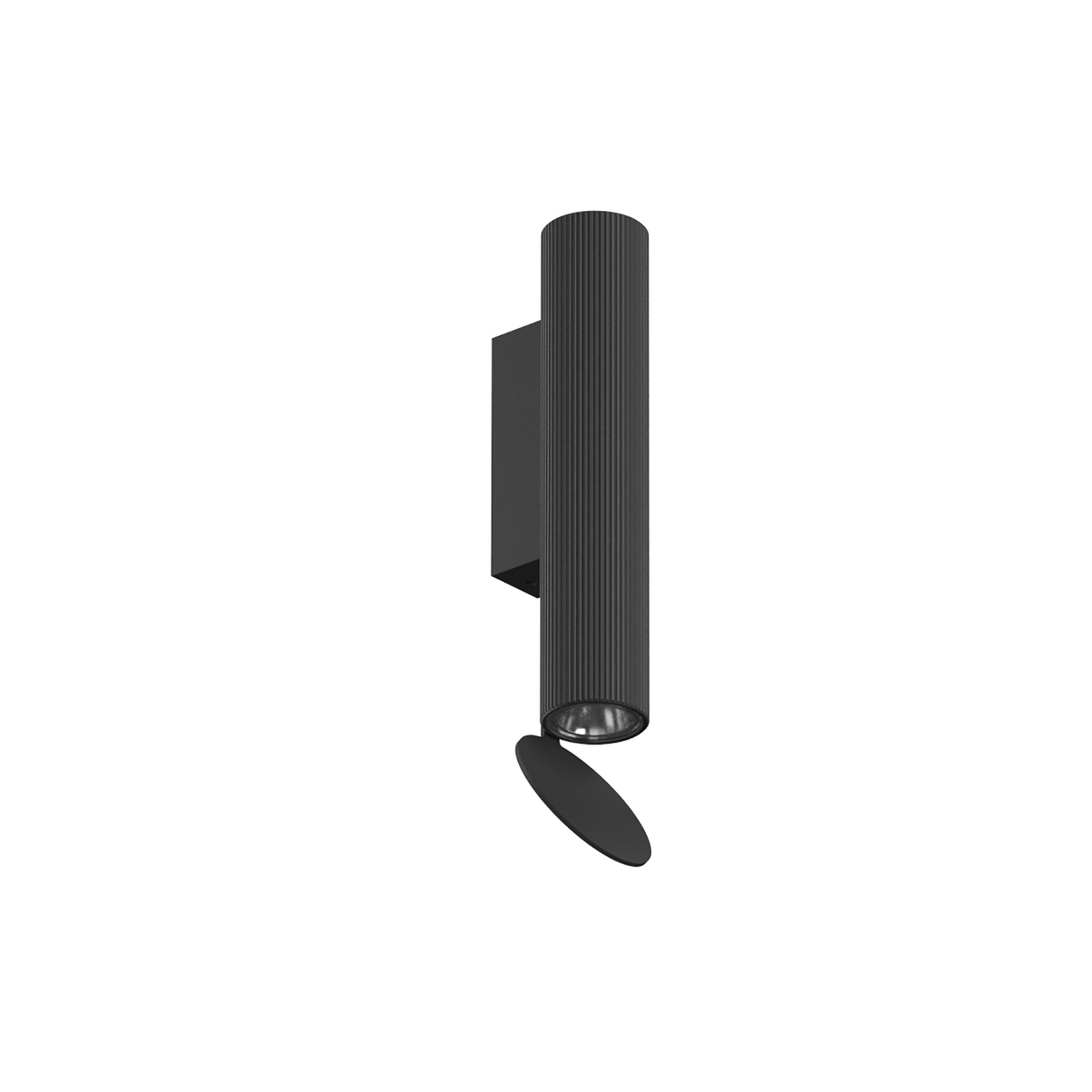 FLOS Flauta Riga aplique de exterior, 2.700K negro