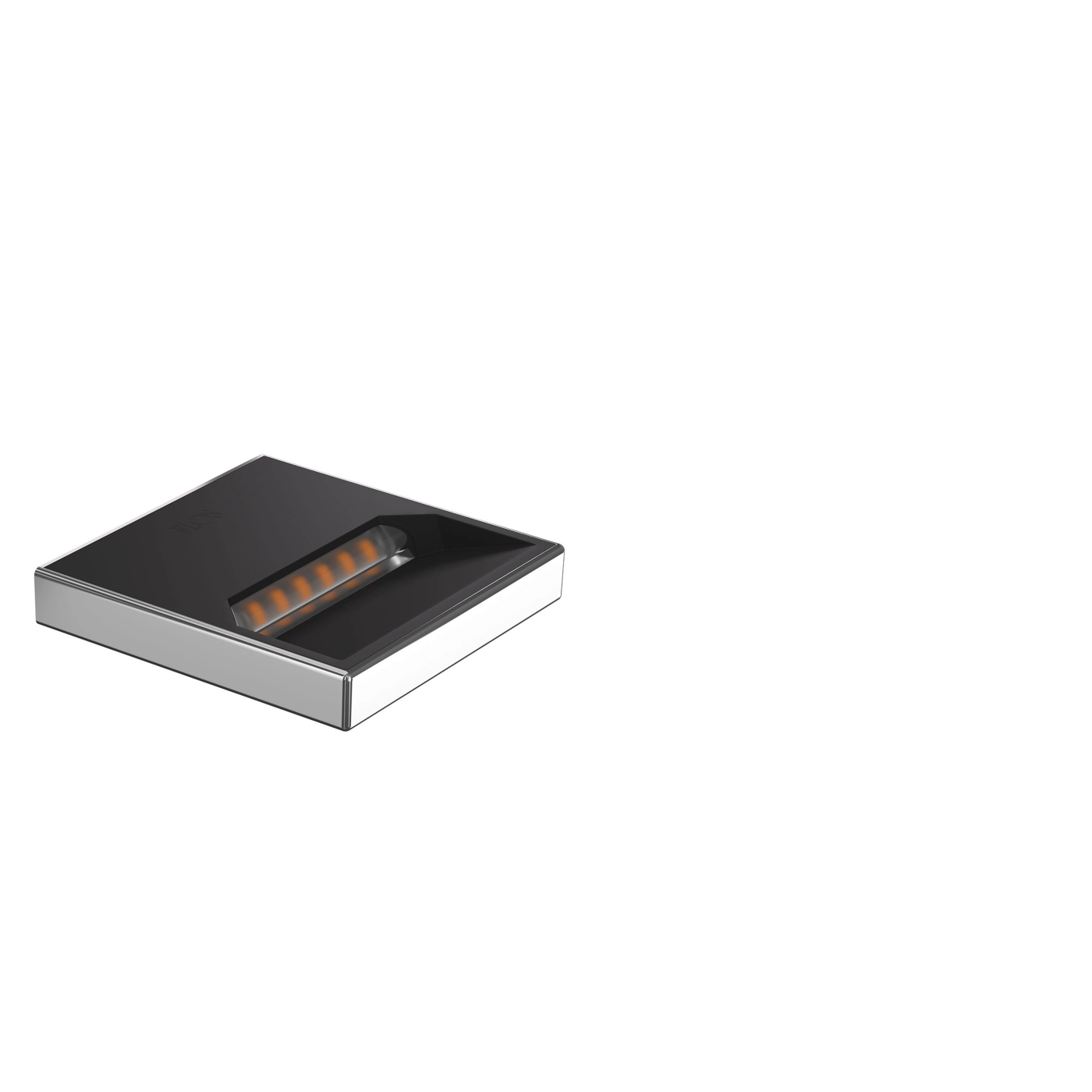 Flos Fort Knox, lámpara de pared LED aluminio pulido - conmutable - mini