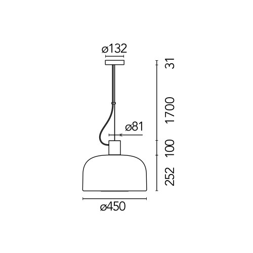 Flos Bellhop Glass S2 – Lámpara colgante — imagen 7
