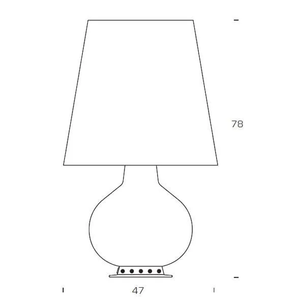 Fontana Arte Fontana 1853 Grande Blanco – Lámpara de mesa — imagen 2