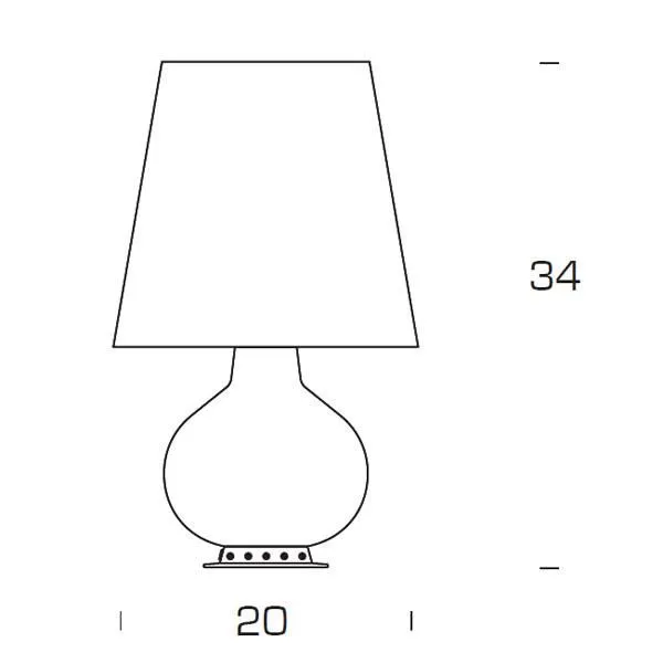 Fontana Arte Fontana 1853 Pequeño Blanco – Lámpara de mesa — imagen 2