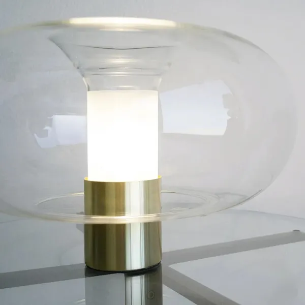 Fontana Arte Fontanella Grande Latón – Lámpara de mesa — imagen 3