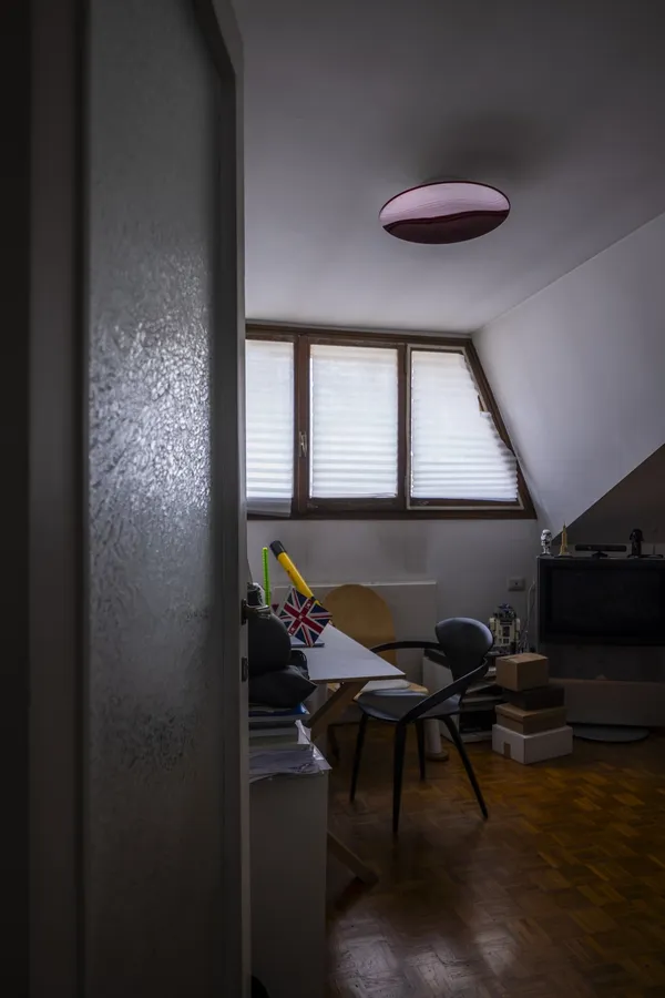 Foscarini Anoor de Pared/ Lámpara de Techo Rojo ON-Off – Lámpara — imagen 4