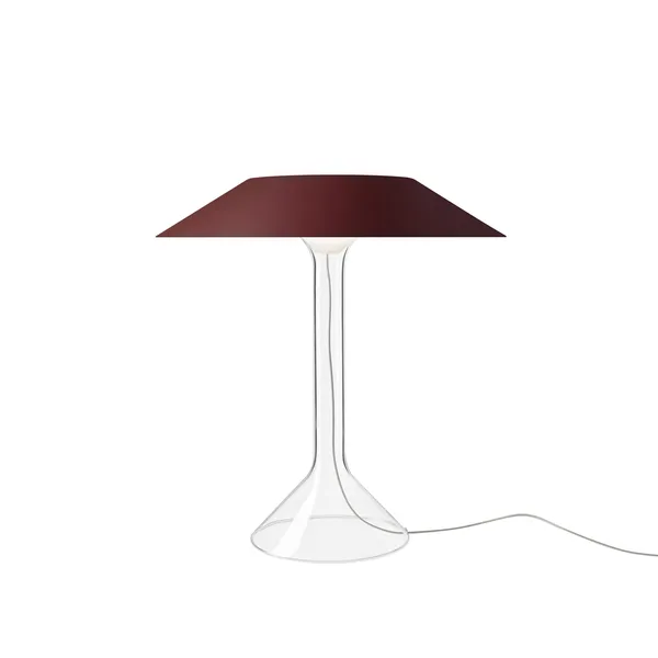 Chapeaux M Lámpara de Mesa Rojo Oscuro