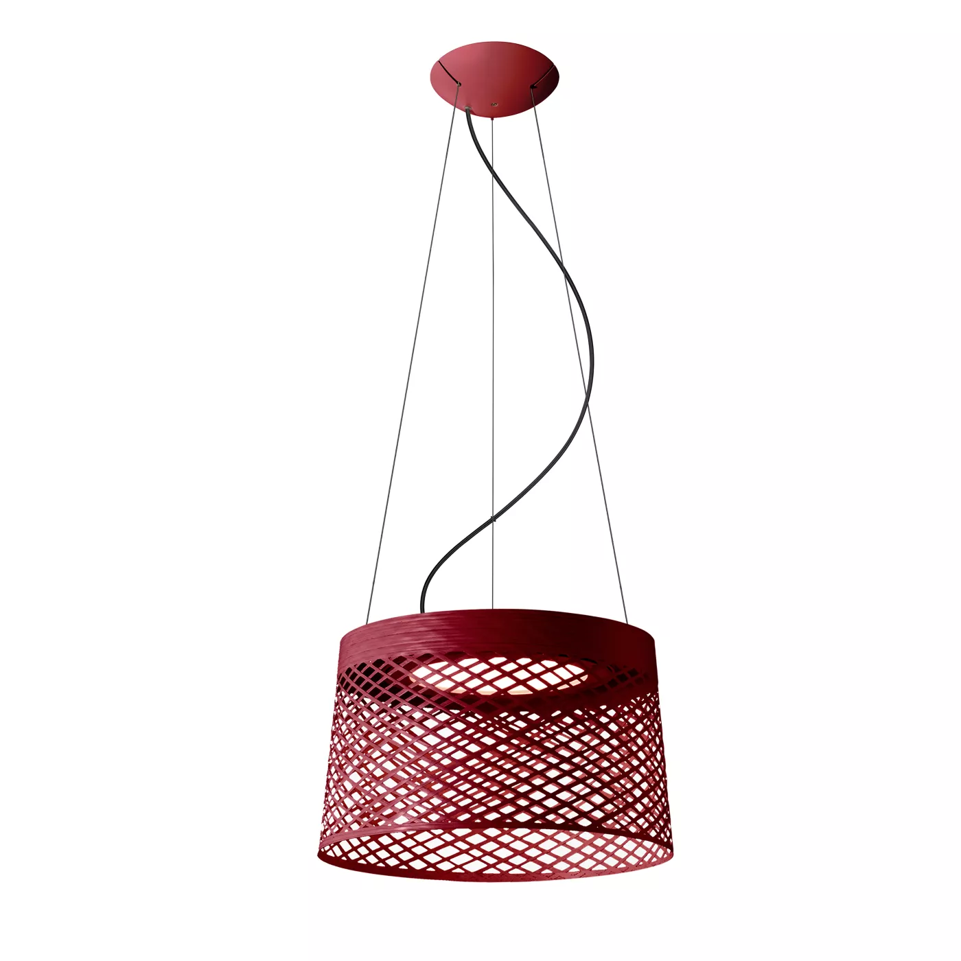 Foscarini Twiggy Grid Sospensione Led rojo carmín — imagen 6