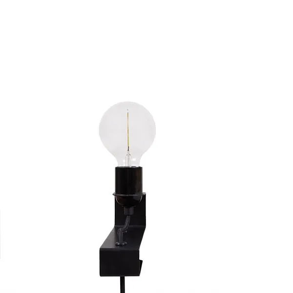 AML Lámpara de Pared con Clip Negro