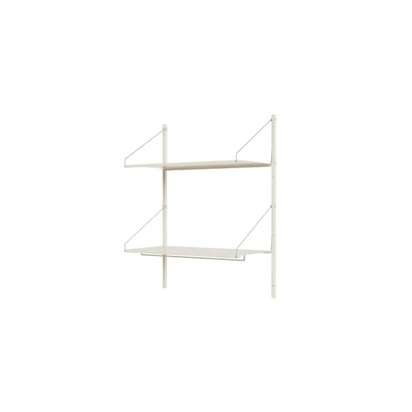 Estantería Colgante Shelf Library de 108,4 x 80 Cm, Blanco Cálido