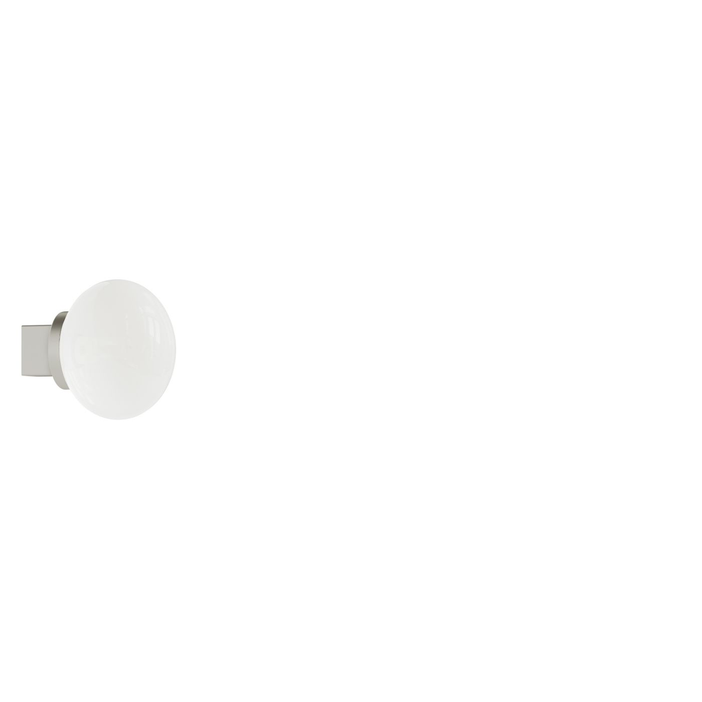 Frama Ovoid, Sconce lámpara de pared acero inoxidable/opalino