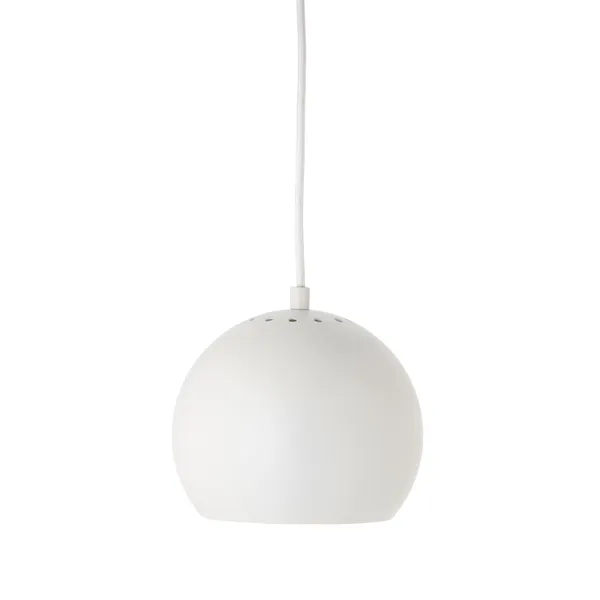 Ball Lámpara Colgante Ø18 cm Blanco Mate