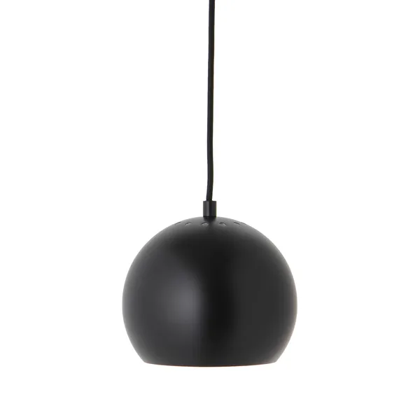 Ball Lámpara Colgante Ø18 cm Negro Mate