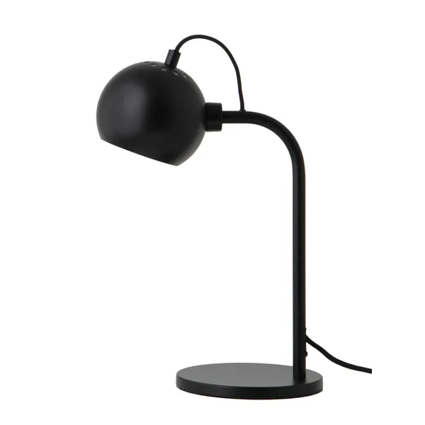Ball Lámpara de Mesa Individual Negro Mate