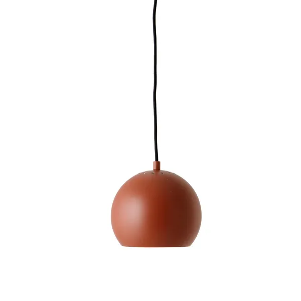 Bola Lámpara Colgante Ø18 Rojo Terracota Mate