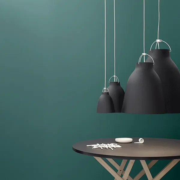 Fritz Hansen Caravaggio Negro Mate P3 – Lámpara colgante — imagen 3