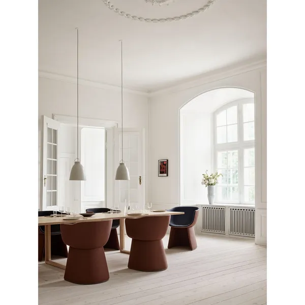 Fritz Hansen Caravaggio Matt P1 Gris Gris – Lámpara colgante — imagen 4