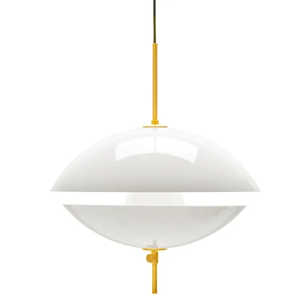 Fritz Hansen Clam Blanco/Latón Ø44 – Lámpara colgante — imagen 3