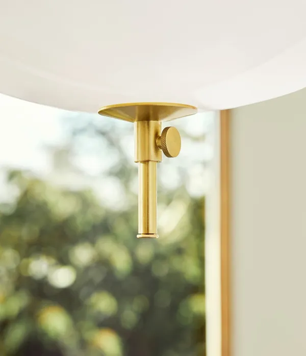 Fritz Hansen Clam Blanco/Latón Ø44 – Lámpara colgante — imagen 7