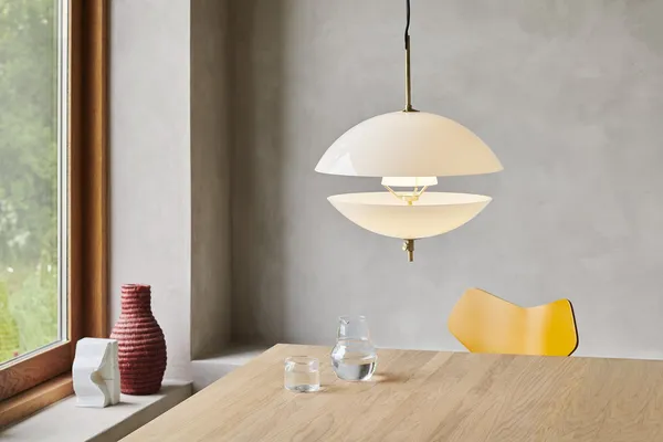 Fritz Hansen Clam Blanco/Latón Ø44 – Lámpara colgante — imagen 8