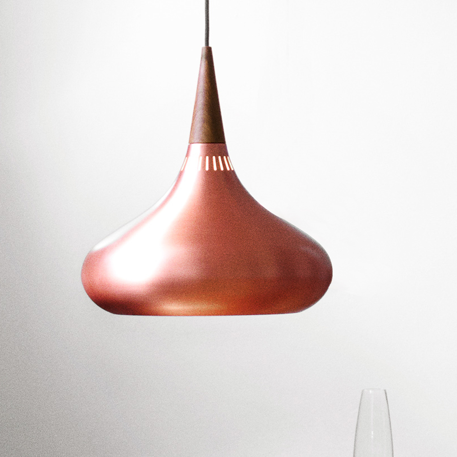 Fritz Hansen Orient cobre/palisandro – Lámpara colgante — imagen 3