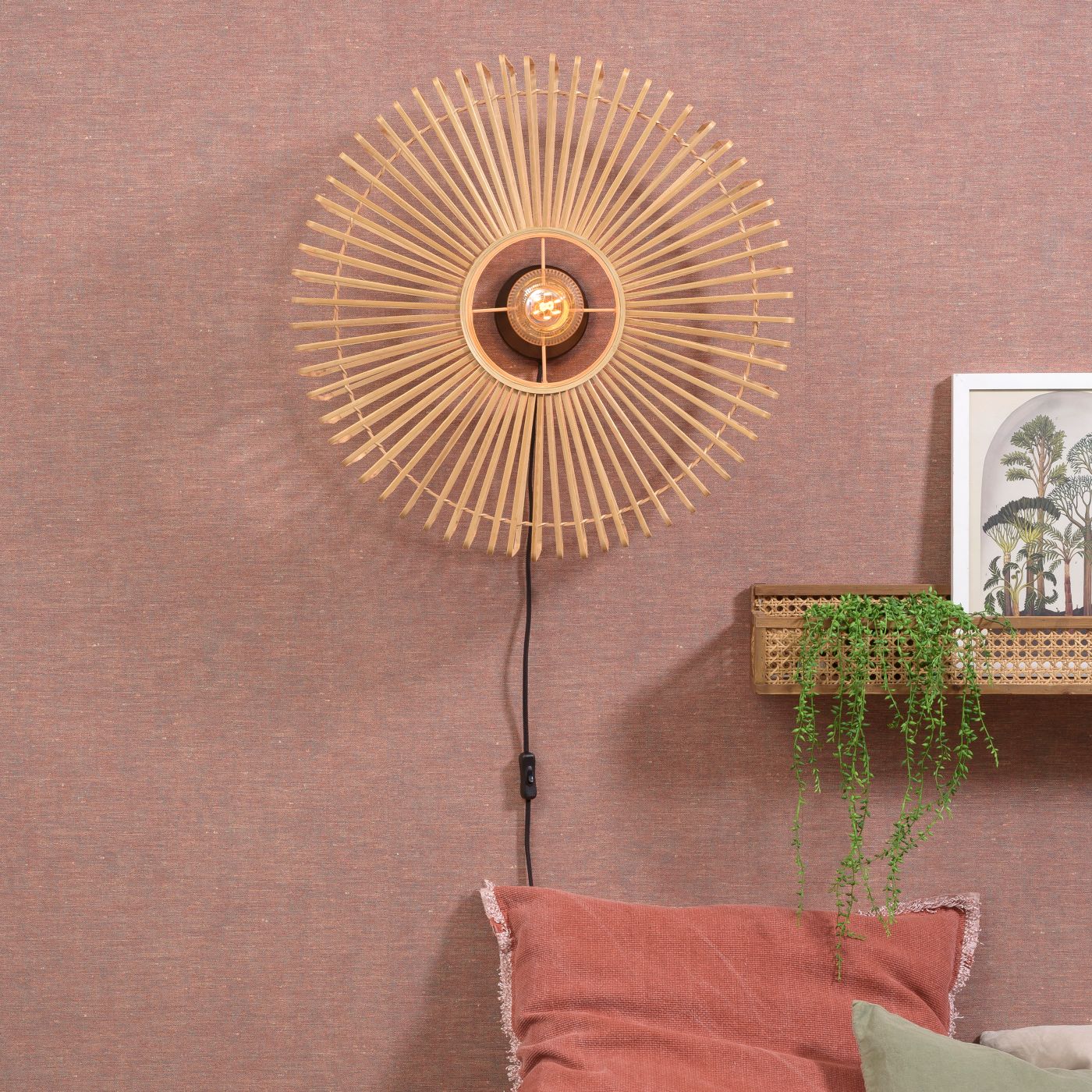 Good & Mojo Bromo, redondo ø40 cm – Lámpara de pared — imagen 6