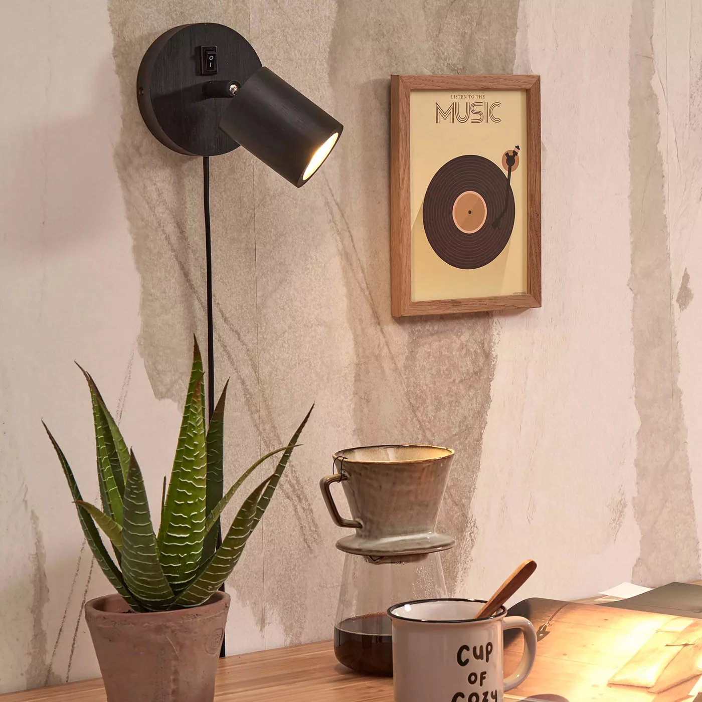 Good & Mojo Java, negro – Foco de pared — imagen 4