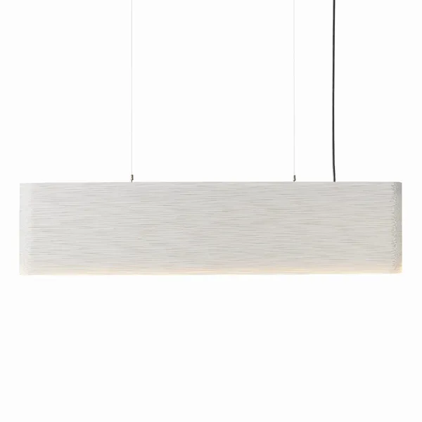 Blanco Colgante Linear Hewn 48/12 Lámpara Colgante