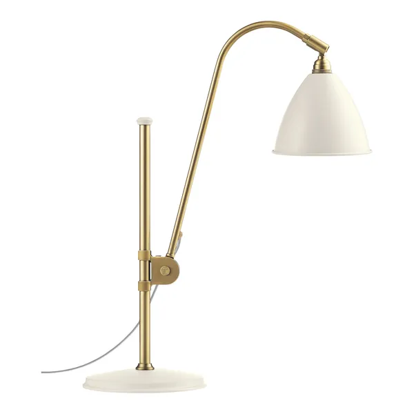 Bestlite BL1 Lámpara de Mesa Blanco Mate/ Latón