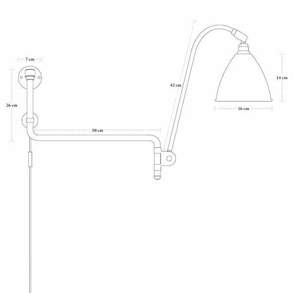 GUBI Bestlite BL10 Blanco Mate – Lámpara de pared — imagen 5