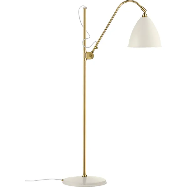 Bestlite BL3M Lámpara de Pie Blanco Mate/ Latón