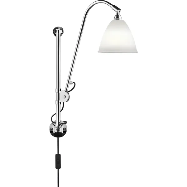 Bestlite BL5 Lámpara de Pared Cromo/Porcelana