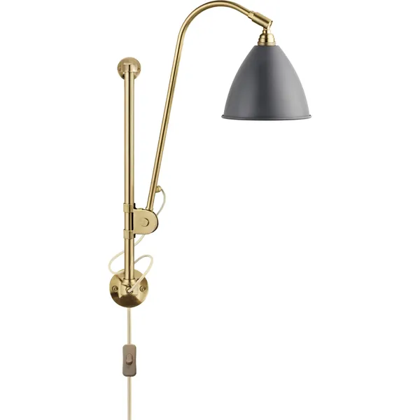Bestlite BL5 Lámpara de Pared Gris/ Latón