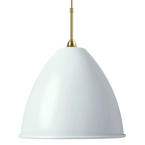 Bestlite BL9L Lámpara Colgante Grande Blanco Mate/ Latón