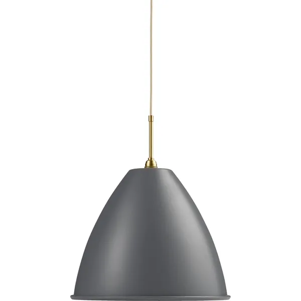 Bestlite BL9L Lámpara Colgante Grande Gris/ Latón