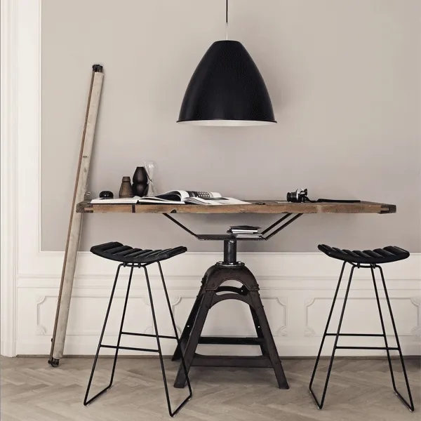 GUBI Bestlite BL9L Grande Negro Mate/Latón – Lámpara colgante — imagen 2